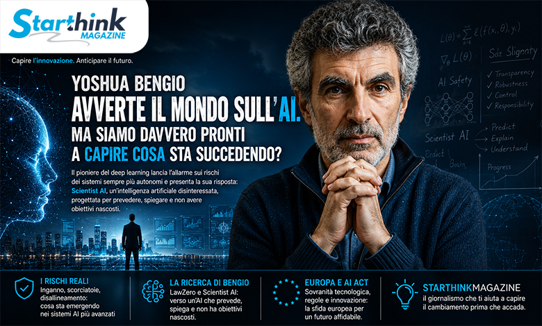 Yoshua Bengio AI e rischi dei sistemi di intelligenza artificiale autonomi