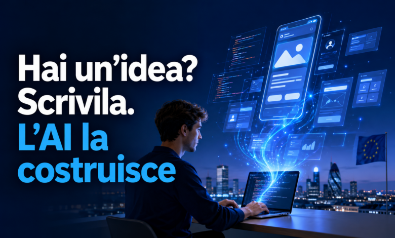 Immagine su Lovable, startup europea di intelligenza artificiale che permette di creare software scrivendo un prompt